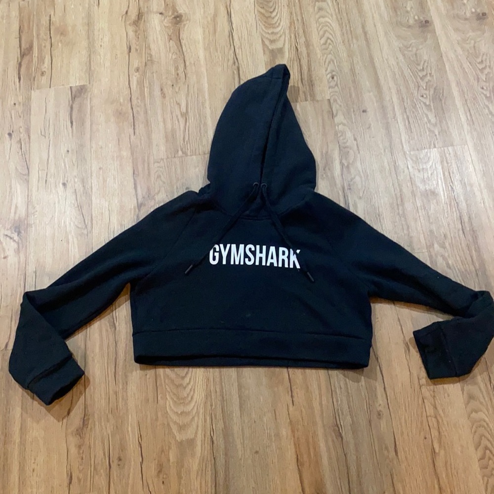 Cropped gym shark hoodie size medium